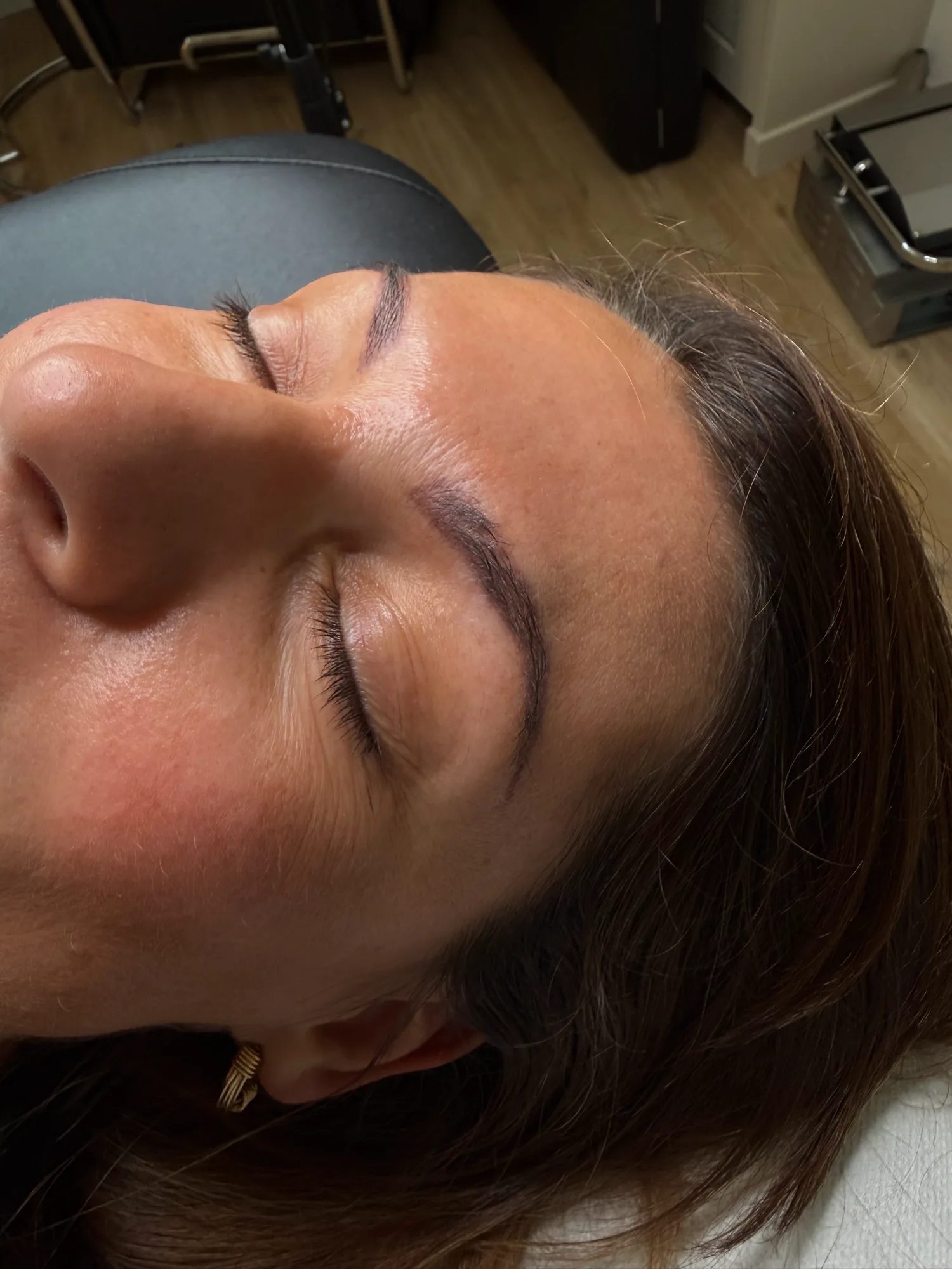 Maquillage des sourcils, séance 3